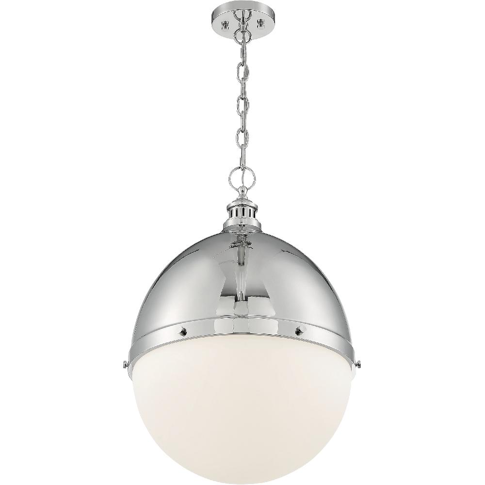 nuvo lighting Ronan 1 Light 17.5 inch Polished Nickel Pendant Ceiling Light