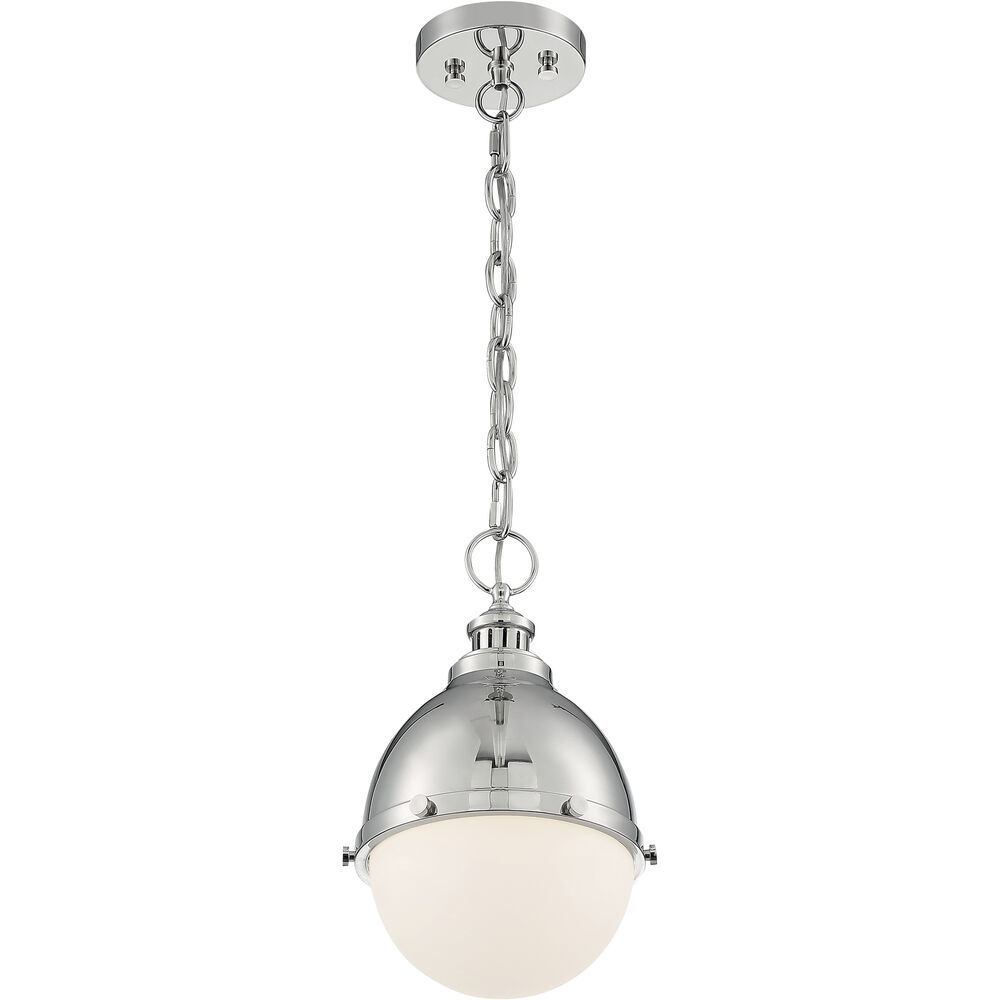 Nuvo Lighting Ronan 1 Light 8.88 Inch Polished Nickel Pendant Ceiling Light