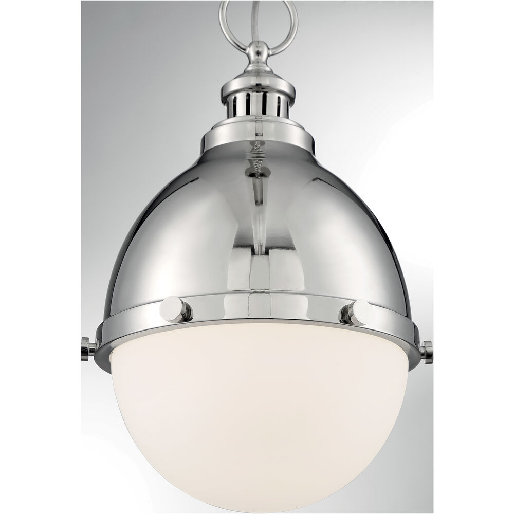 Nuvo Lighting Ronan 1 Light 8.88 Inch Polished Nickel Pendant Ceiling Light