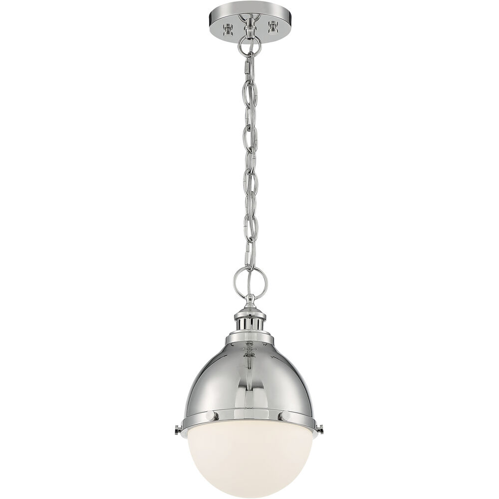 Nuvo Lighting Ronan 1 Light 8.88 Inch Polished Nickel Pendant Ceiling Light