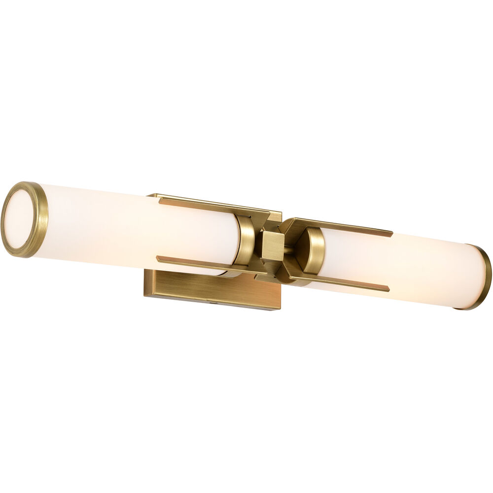 Nuvo Lighting Roselle 2 Light 24 Inch Natural Brass Vanity Light Wall Light