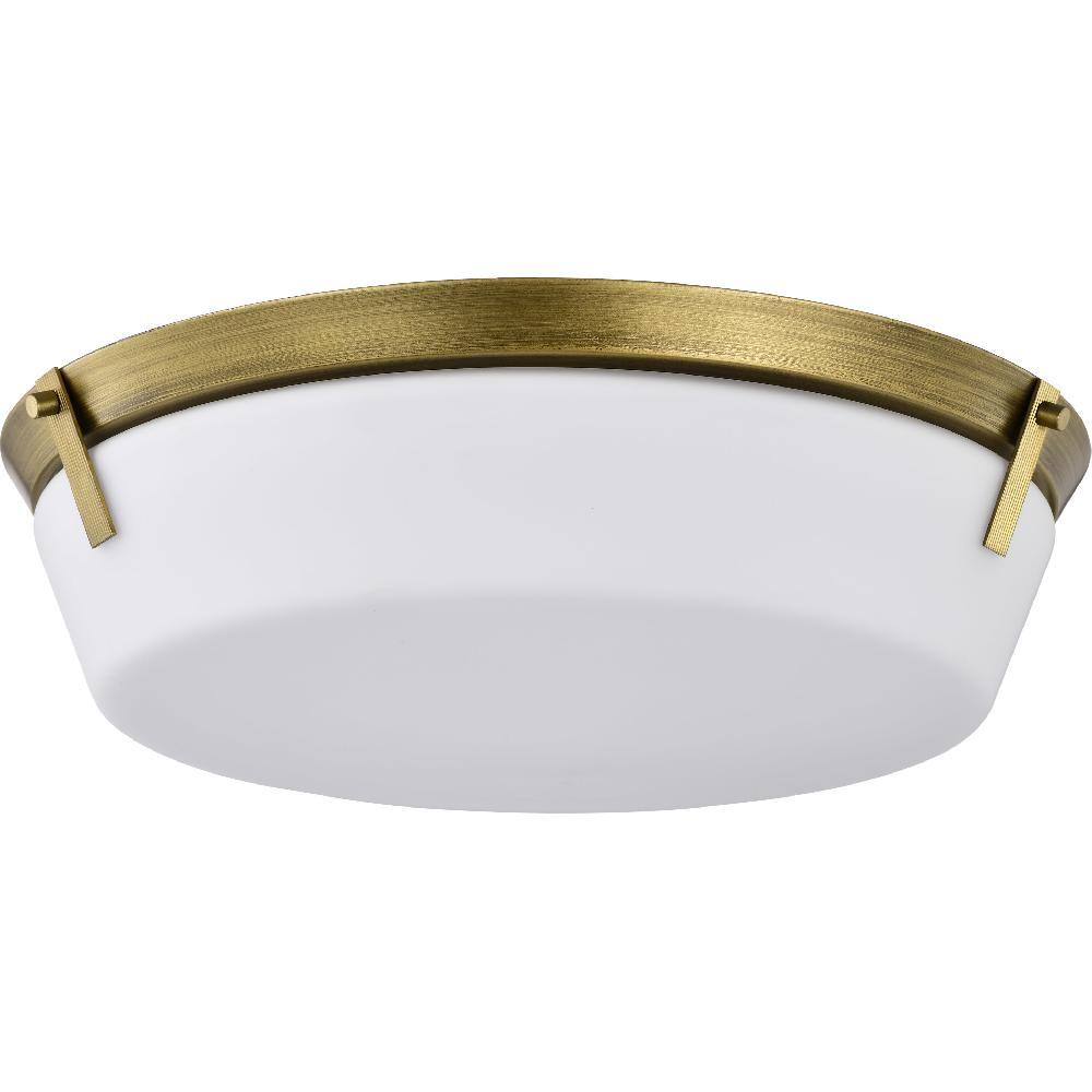 nuvo lighting Rowen 4 Light 18.5 inch Natural Brass Flush Mount Ceiling Light