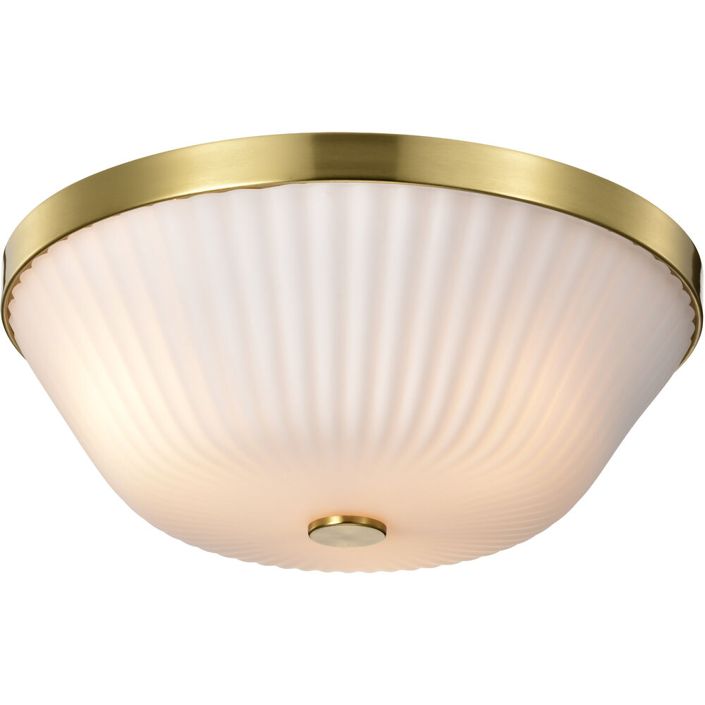 Nuvo Lighting Royale 16 Inch Burnished Brass Flush Mount Ceiling Light