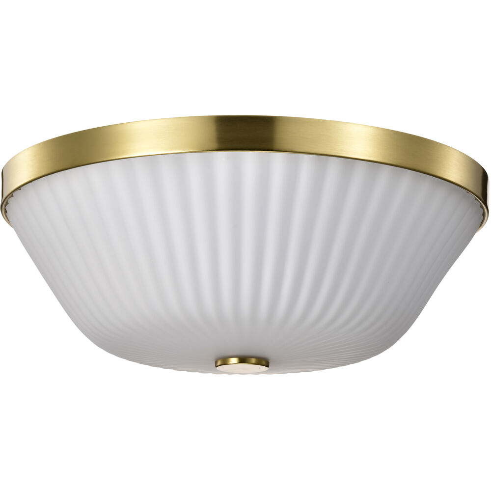 Nuvo Lighting Royale 16 Inch Burnished Brass Flush Mount Ceiling Light