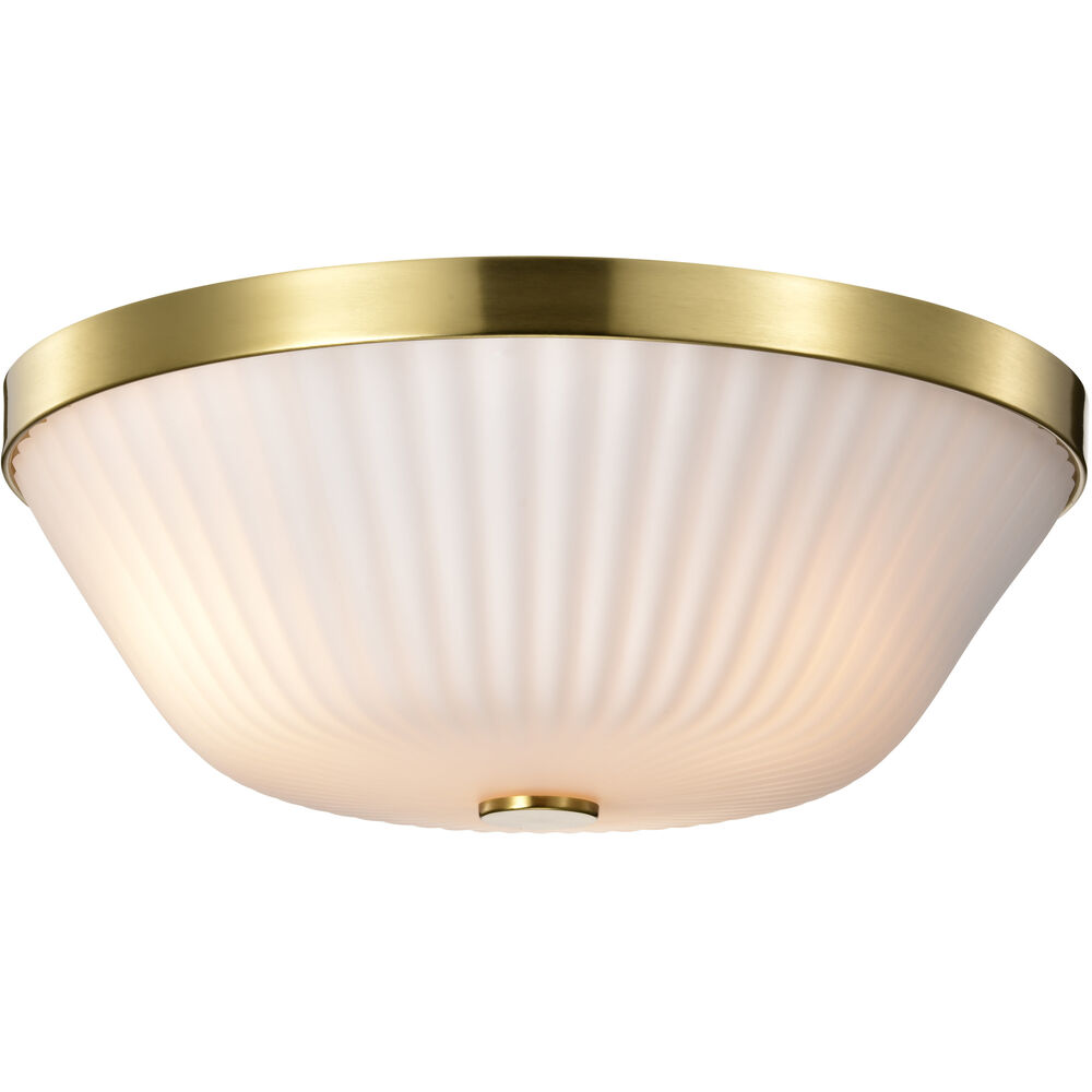 Nuvo Lighting Royale 16 Inch Burnished Brass Flush Mount Ceiling Light