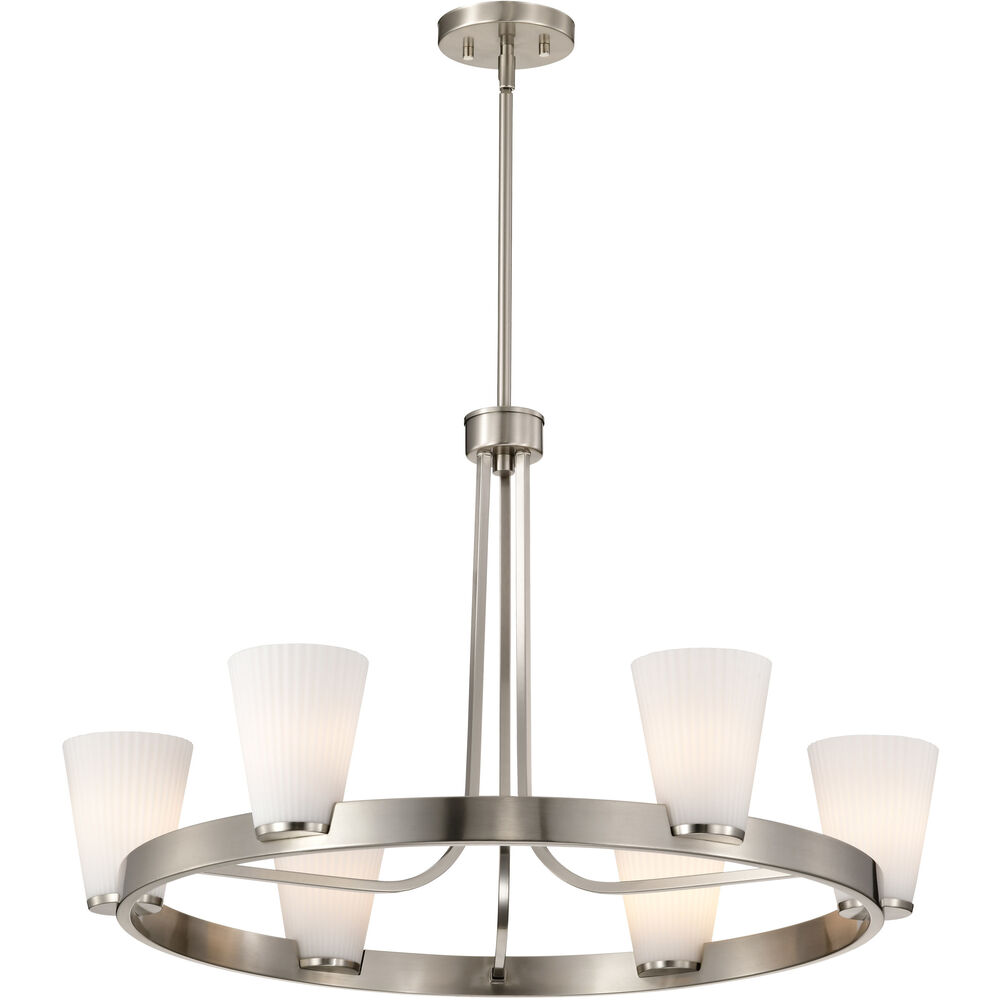 Nuvo Lighting Royale 30 Inch Brushed Nickel Chandelier Ceiling Light