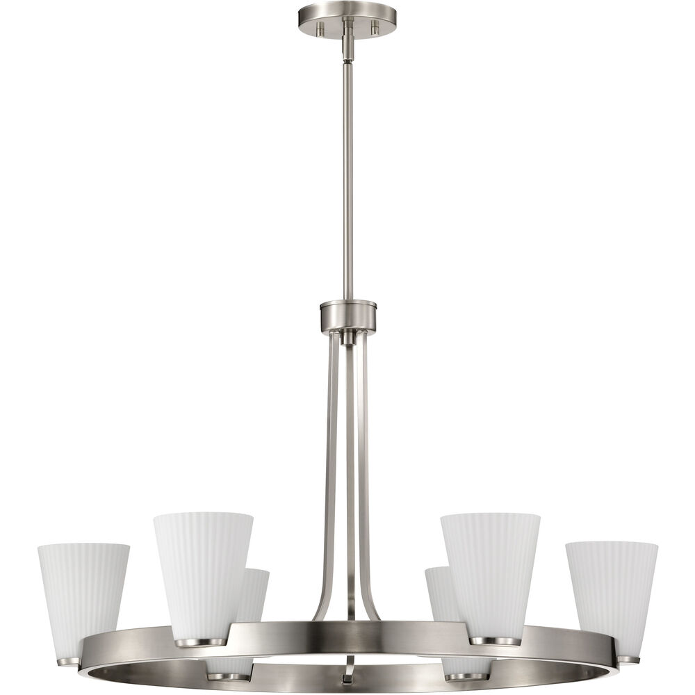 Nuvo Lighting Royale 30 Inch Brushed Nickel Chandelier Ceiling Light