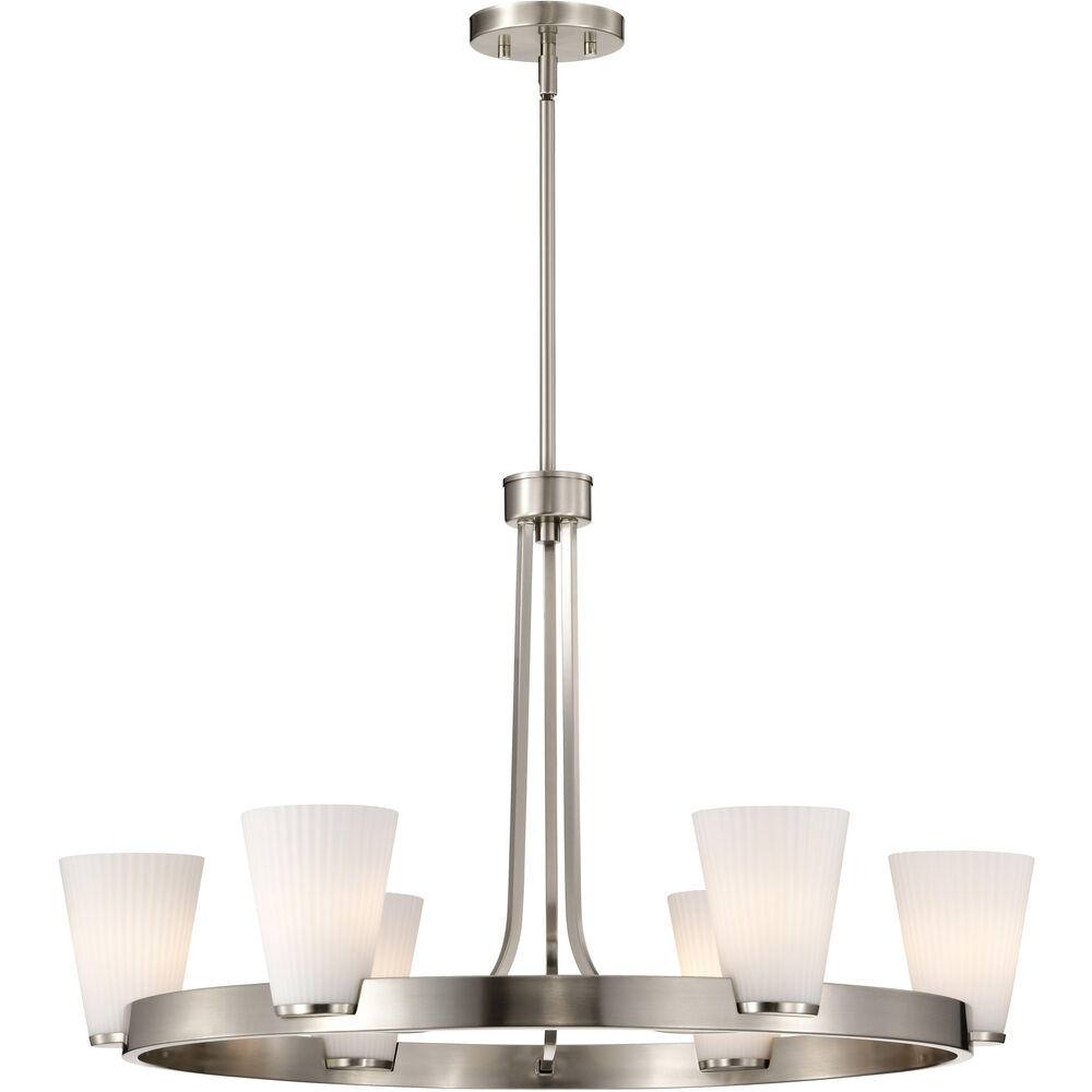 Nuvo Lighting Royale 30 Inch Brushed Nickel Chandelier Ceiling Light