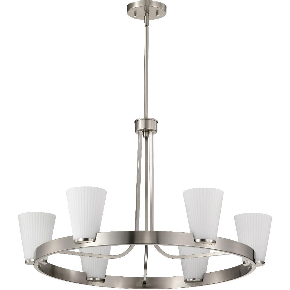 nuvo lighting Royale 30 inch Brushed Nickel Chandelier Ceiling Light
