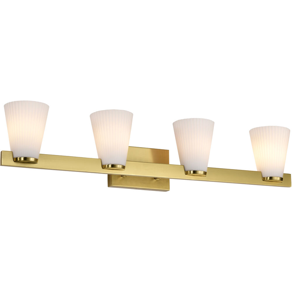 Nuvo Lighting Royale 33.5 Inch Burnished Brass Vanity Wall Light