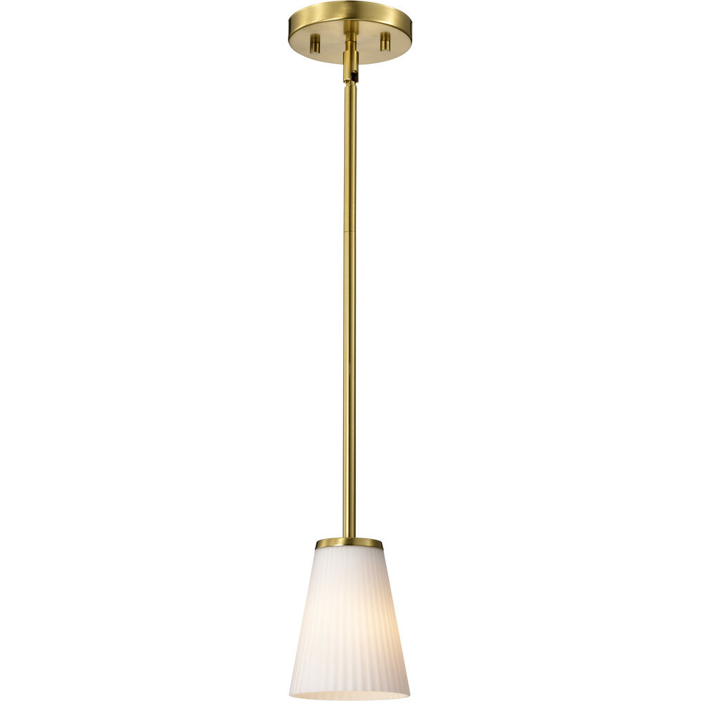 Nuvo Lighting Royale 4.92 Inch Burnished Brass Pendant Ceiling Light