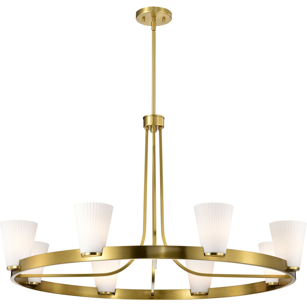 Nuvo Lighting Royale 40 Inch Burnished Brass Chandelier Ceiling Light