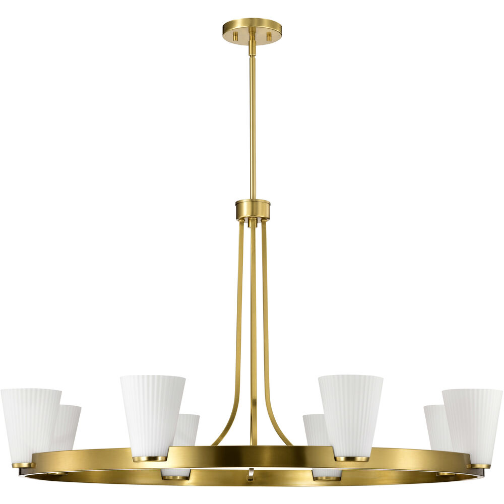 Nuvo Lighting Royale 40 Inch Burnished Brass Chandelier Ceiling Light