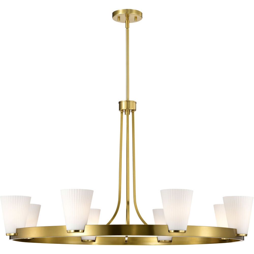 Nuvo Lighting Royale 40 Inch Burnished Brass Chandelier Ceiling Light