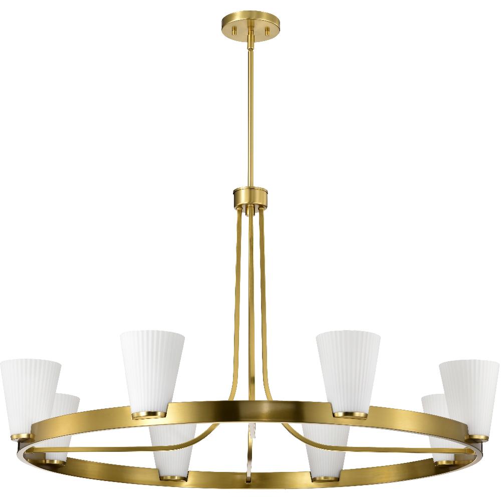 nuvo lighting Royale 40 inch Burnished Brass Chandelier Ceiling Light