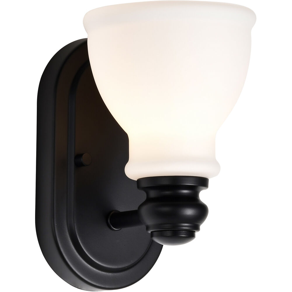 Nuvo Lighting Russel 1 Light 5.38 Inch Matte Black Vanity Light Wall Light