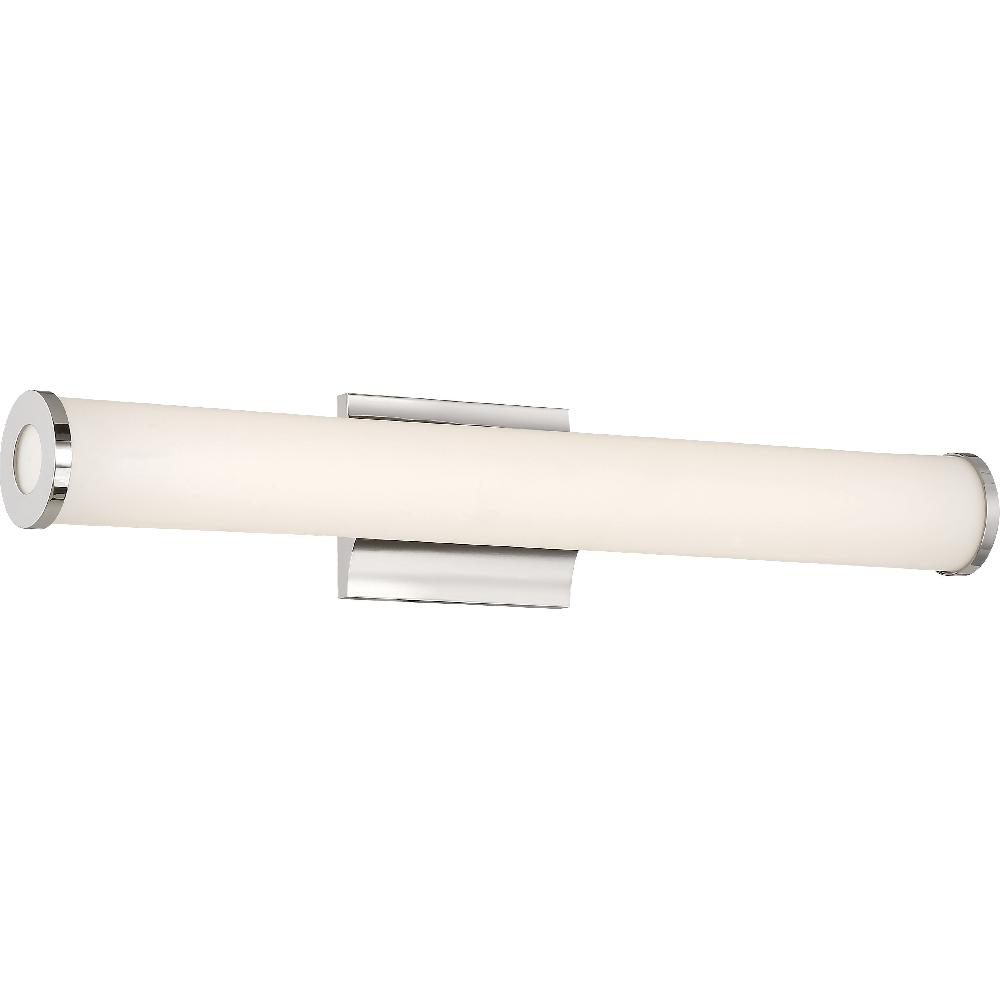 nuvo lighting Saber LED 25.75 inch Polished Nickel Vanity Light Wall Light