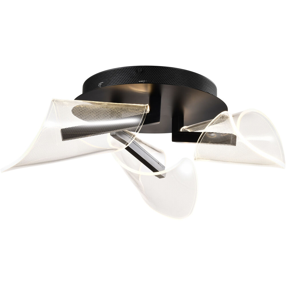 Nuvo Lighting Sedona LED 22 Inch Matte Black Flush Mount Ceiling Light