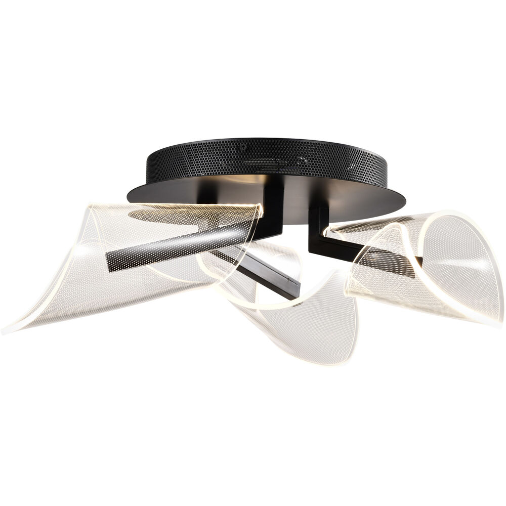 Nuvo Lighting Sedona LED 22 Inch Matte Black Flush Mount Ceiling Light