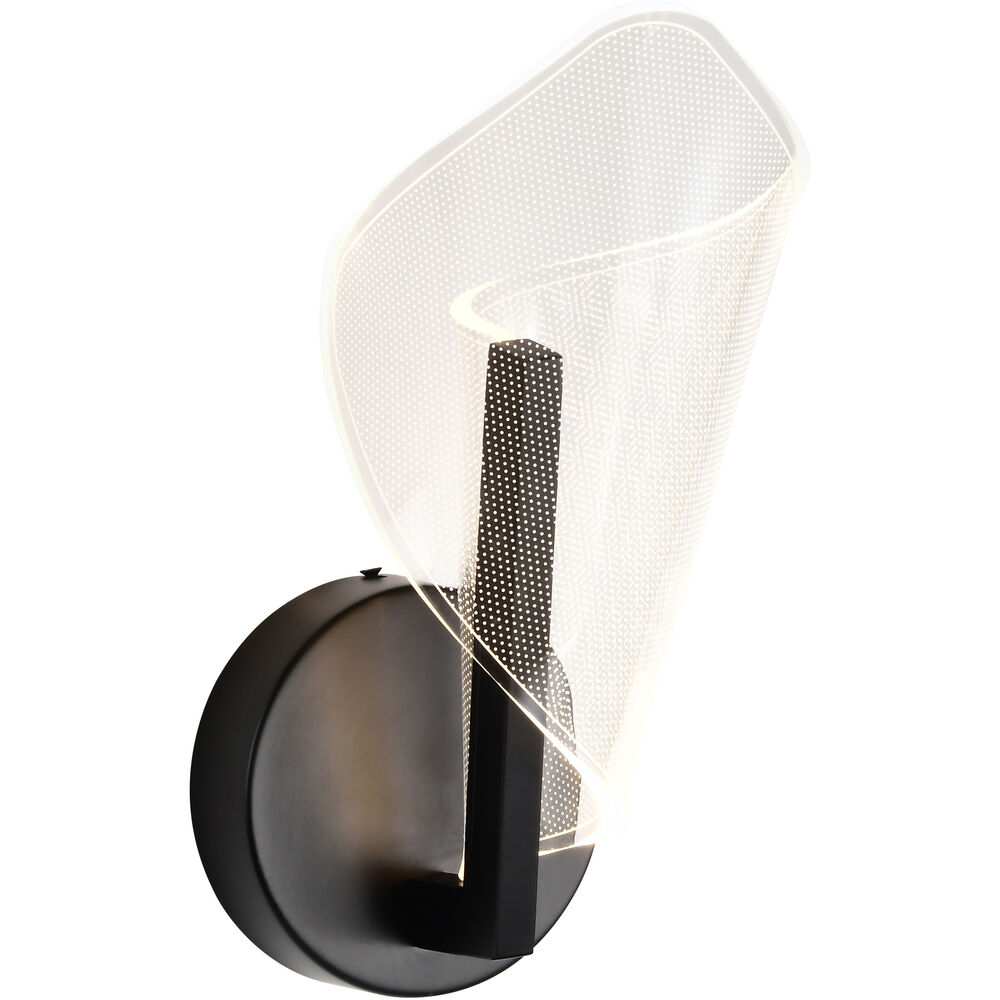 Nuvo Lighting Sedona LED 5.13 Inch Matte Black Vanity Light Wall Light