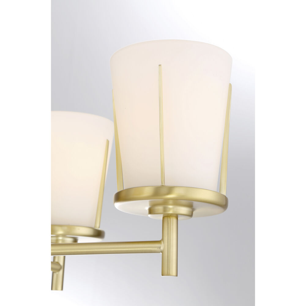 Nuvo Lighting Serene 4 Light 19.5 Inch Natural Brass Chandelier Ceiling Light