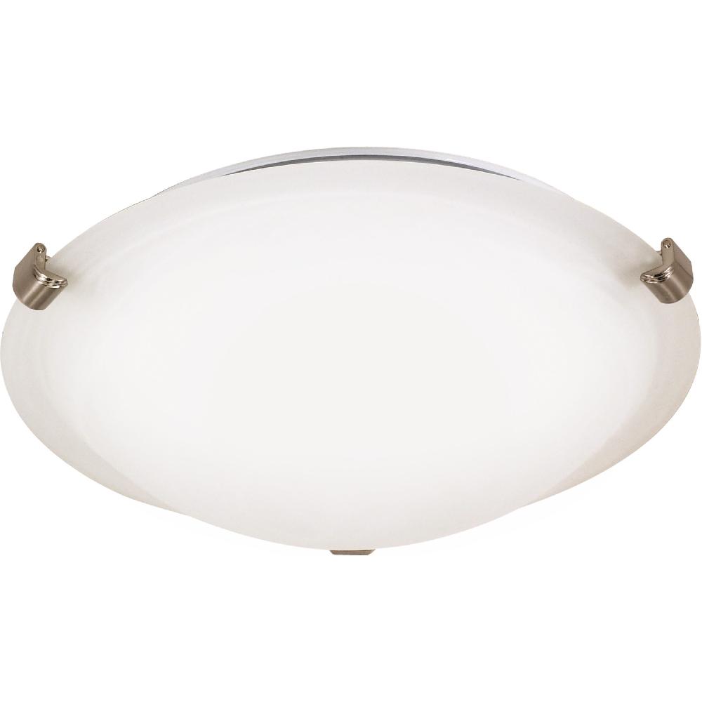 nuvo lighting Signature 1 Light 12.5 inch Brushed Nickel Flush Mount Ceiling Light