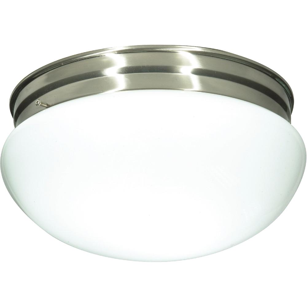 nuvo lighting Signature 2 Light 12 inch Brushed Nickel Flushmount Ceiling Light