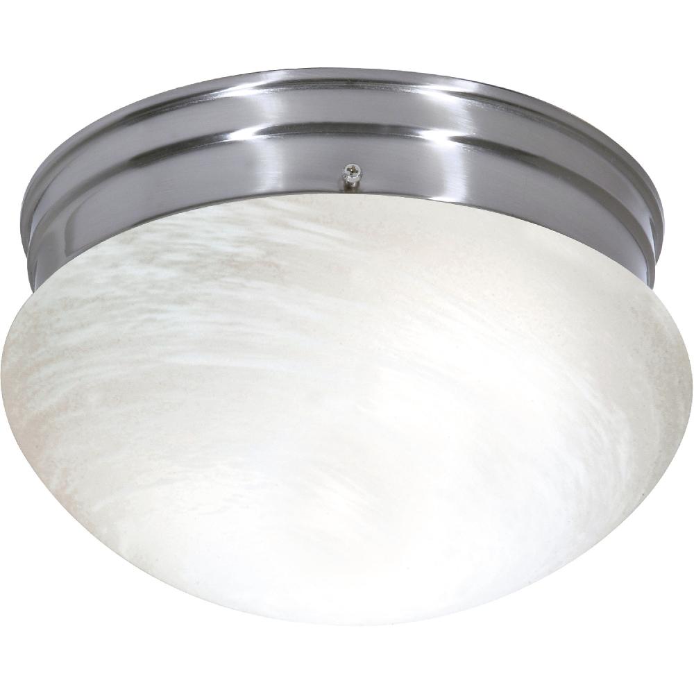 nuvo lighting Signature 2 Light 9.5 inch Brushed Nickel Flushmount Ceiling Light