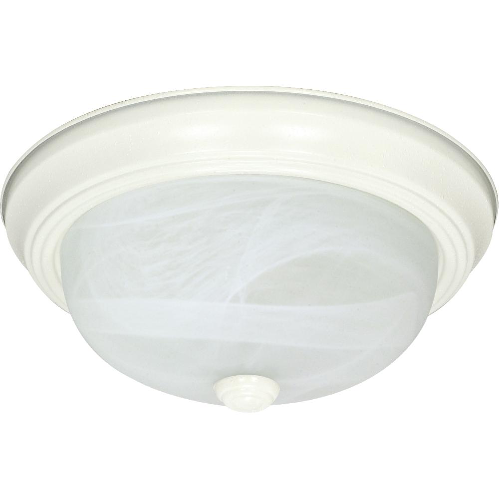 nuvo lighting Signature 3 Light 15.25 inch Textured White Flushmount Ceiling Light