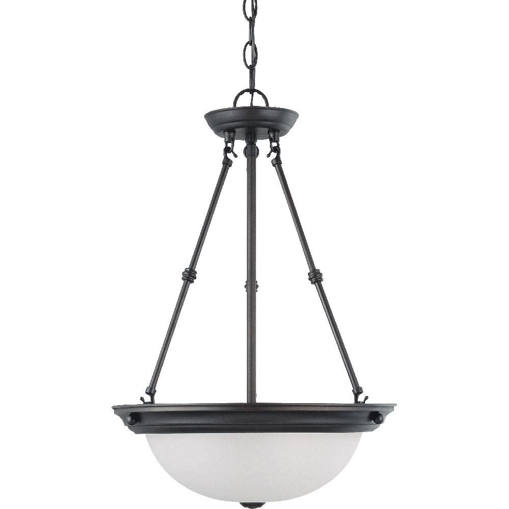 nuvo lighting Signature 3 Light 15 inch Mahogany Bronze Pendant Ceiling Light