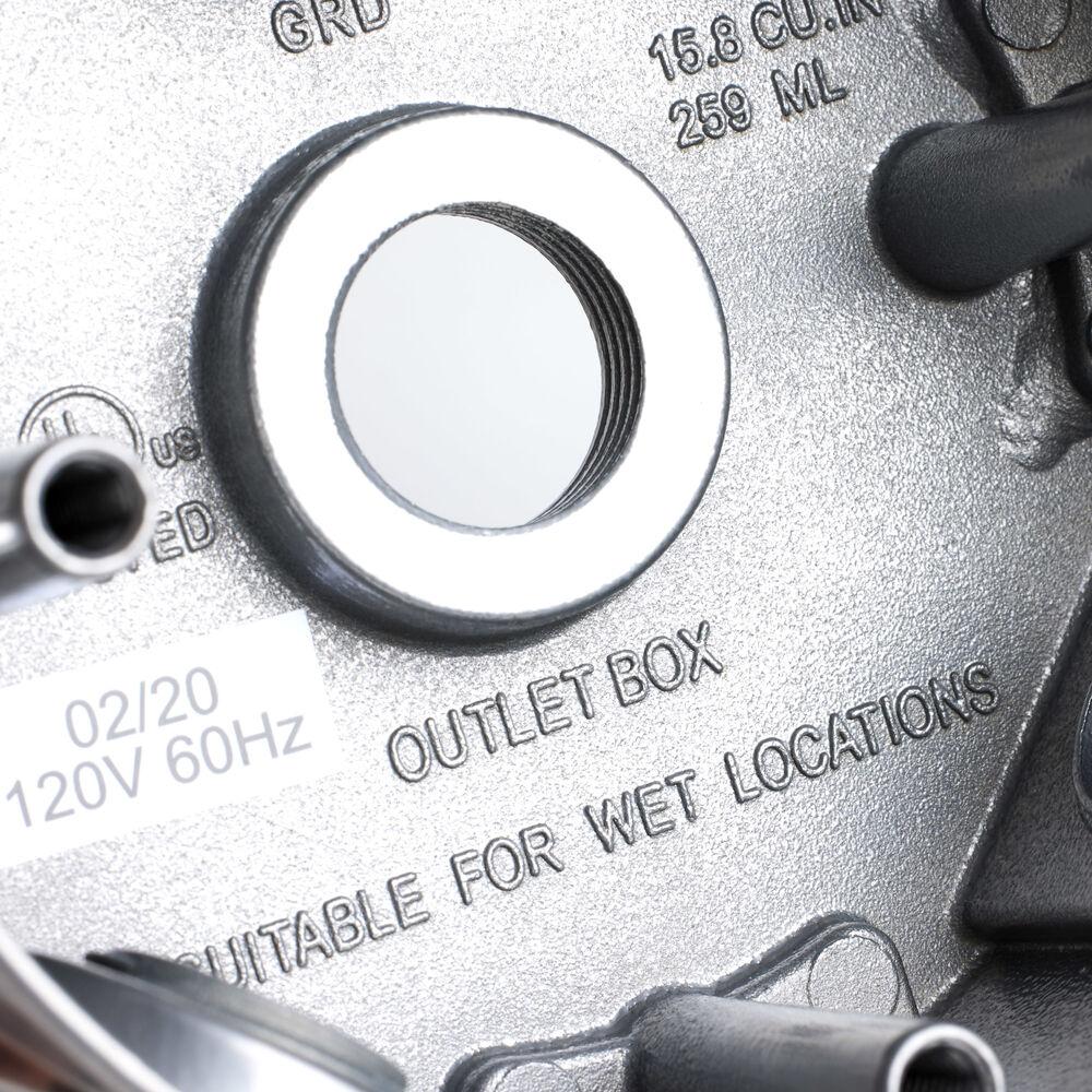 Nuvo Lighting Signature Metallic Silver Junction Box