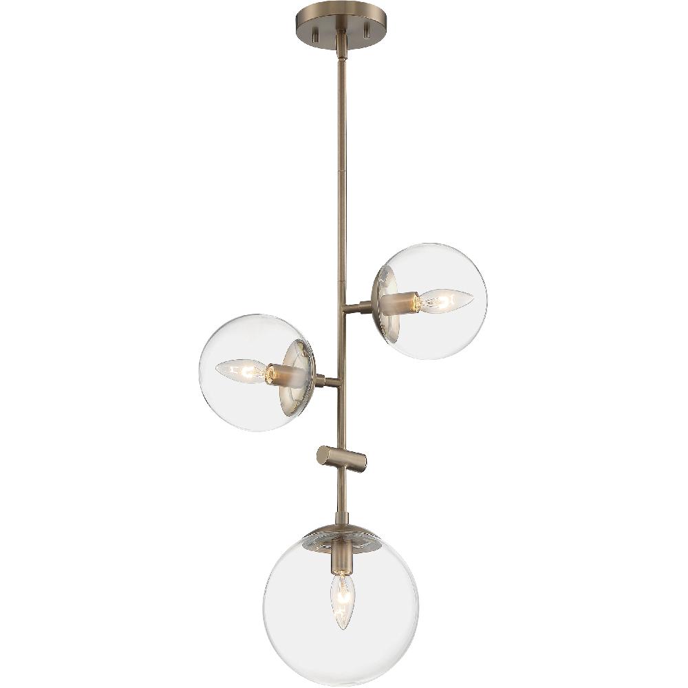 nuvo lighting Sky 3 Light 15 inch Burnished Brass Pendant Ceiling Light