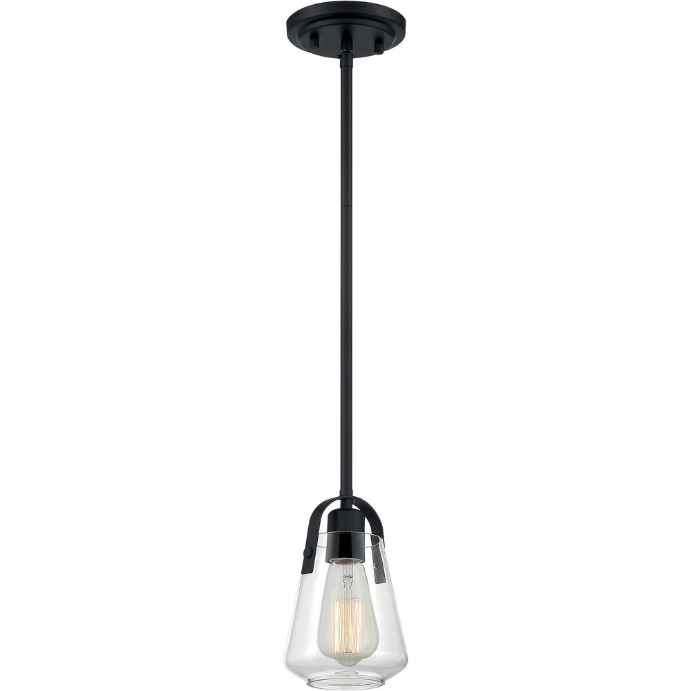 Nuvo Lighting Skybridge 1 Light 5 Inch Matte Black Pendant Ceiling Light