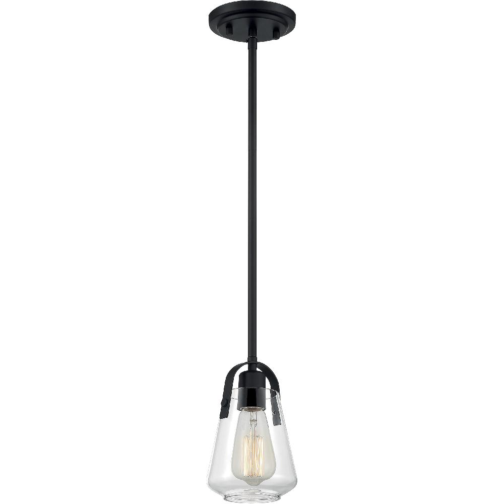 nuvo lighting Skybridge 1 Light 5 inch Matte Black Pendant Ceiling Light