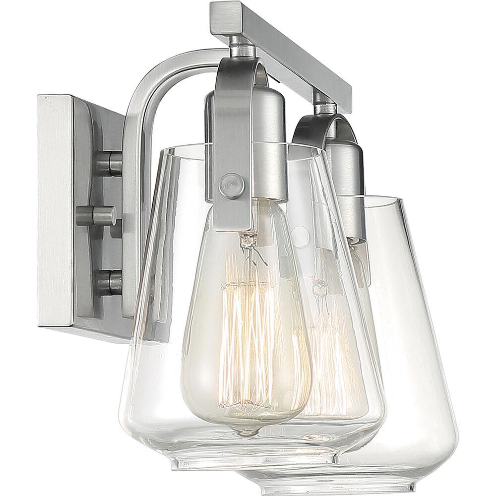 Nuvo Lighting Skybridge 2 Light 14 Inch Brushed Nickel Vanity Light Wall Light