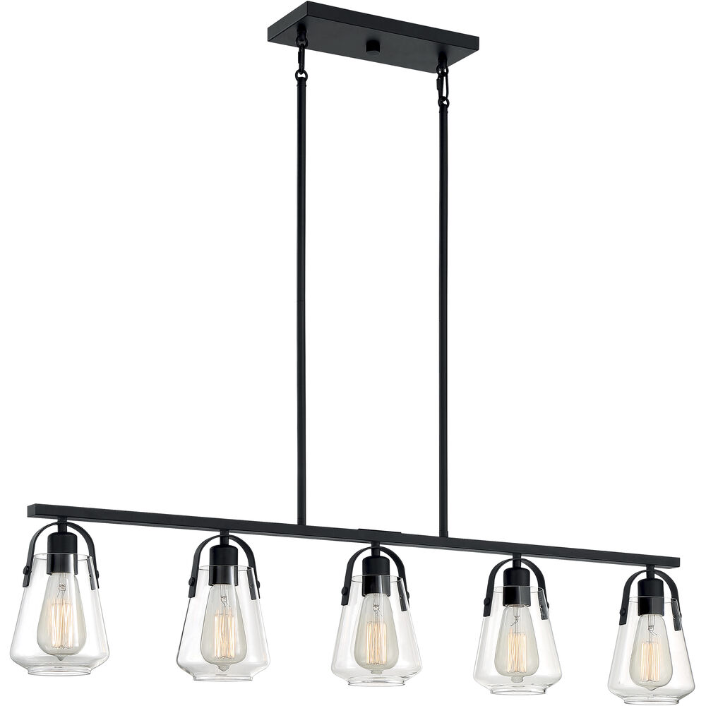 Nuvo Lighting Skybridge 5 Light 5 Inch Matte Black Pendant Ceiling Light