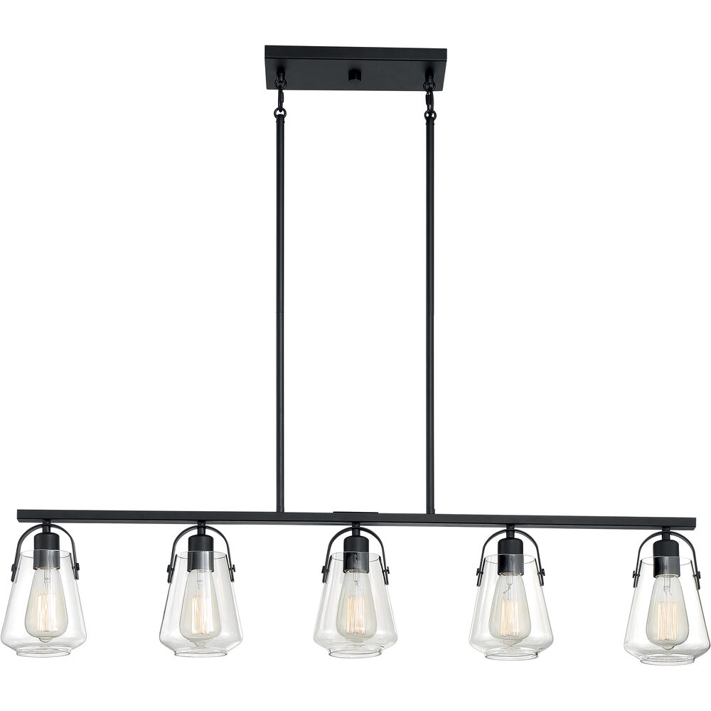 Nuvo Lighting Skybridge 5 Light 5 Inch Matte Black Pendant Ceiling Light