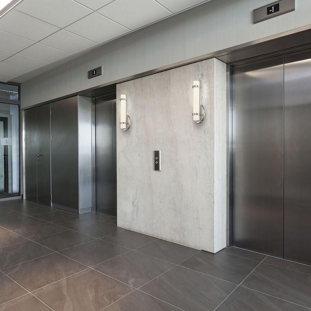 Nuvo Lighting Slice LED 5 Inch Polished Nickel ADA Wall Sconce Wall Light