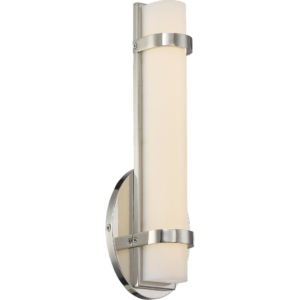 nuvo lighting Slice LED 5 inch Polished Nickel ADA Wall Sconce Wall Light