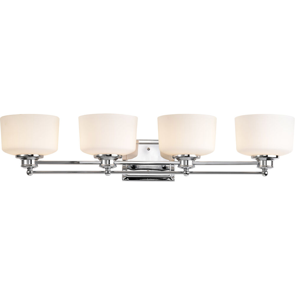 Nuvo Lighting Soho 4 Light 34 Inch Polished Chrome Vanity Light Wall Light
