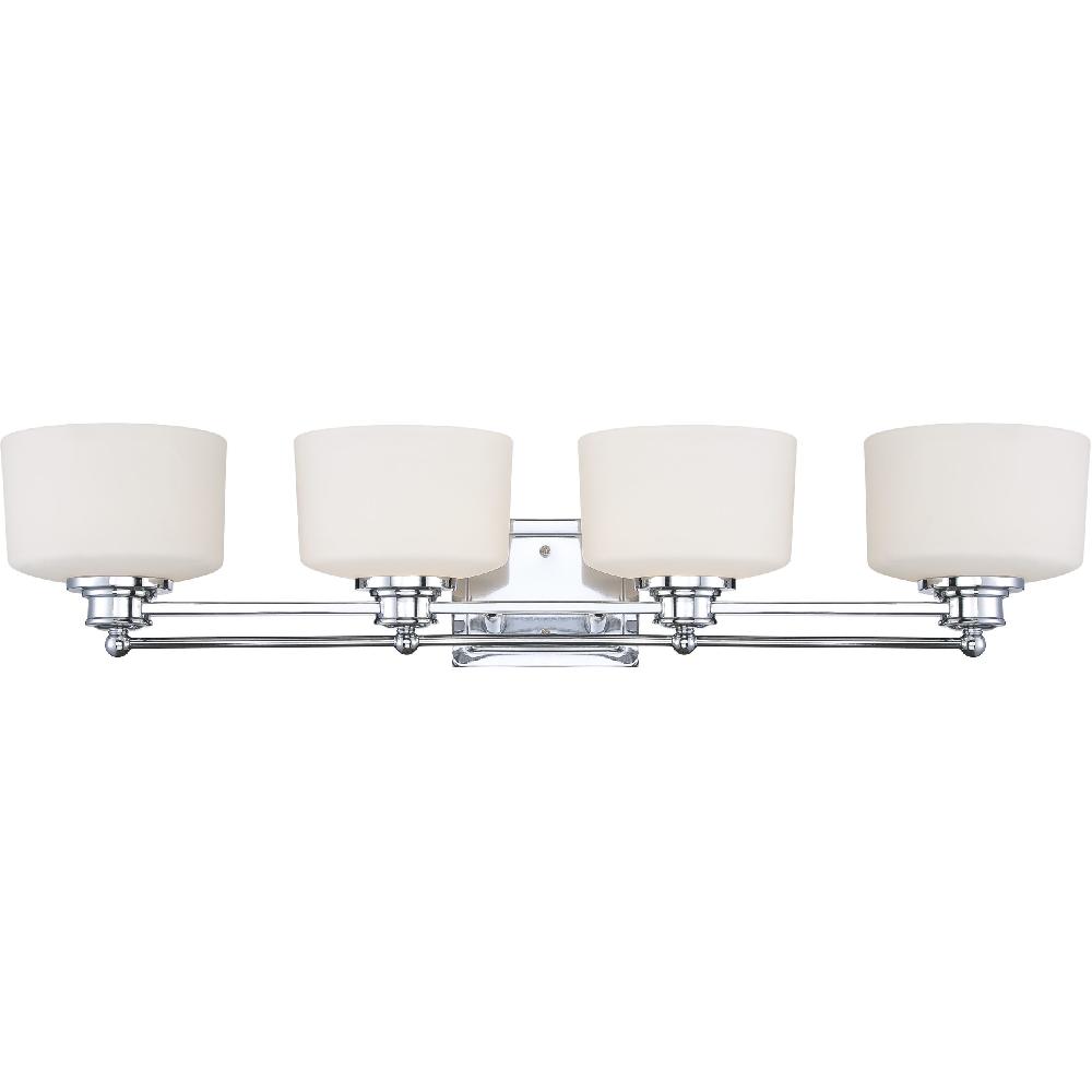 nuvo lighting Soho 4 Light 34 inch Polished Chrome Vanity Light Wall Light