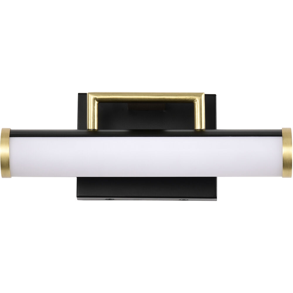 Nuvo Lighting Solano LED 12 Inch Matte Black Bath Vanity Light Wall Light