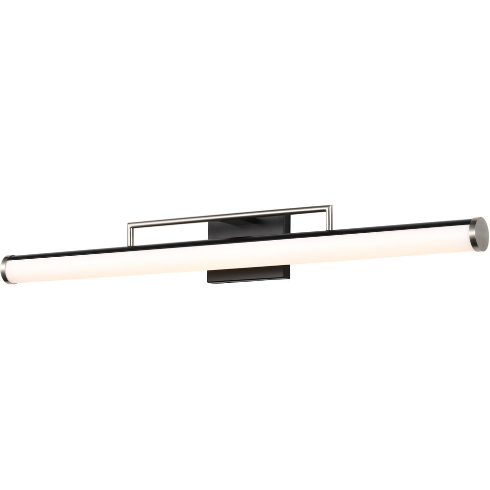 Nuvo Lighting Solano LED 36 Inch Black And Brushed Nickel Bath Vanity Light Wall Light