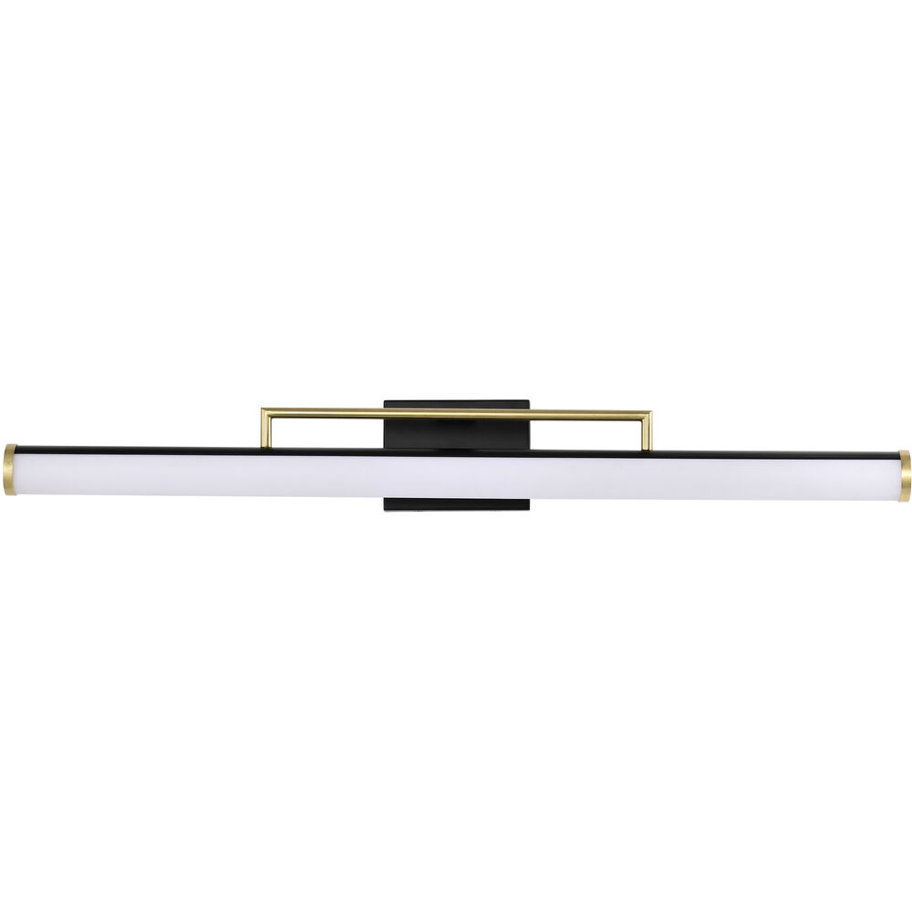 Nuvo Lighting Solano LED 36 Inch Matte Black Bath Vanity Light Wall Light