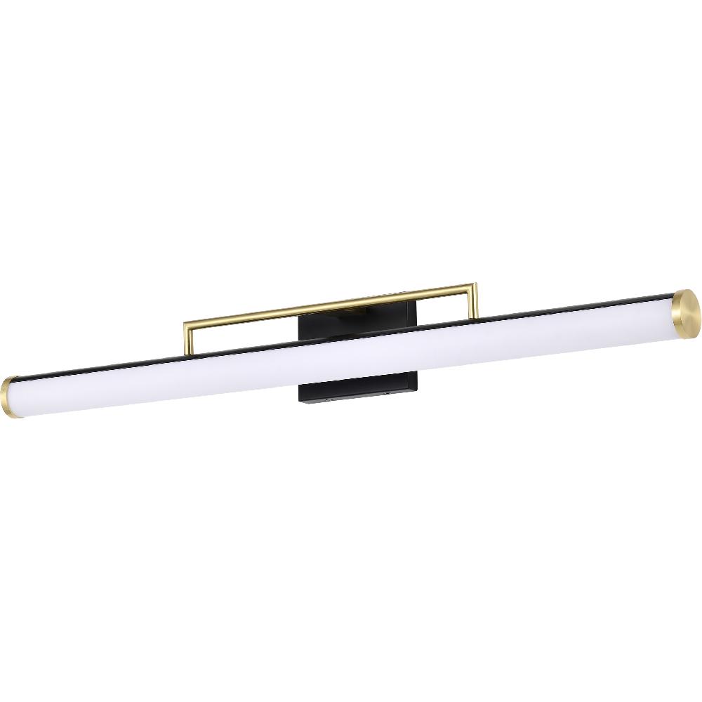 nuvo lighting Solano LED 36 inch Matte Black Bath Vanity Light Wall Light