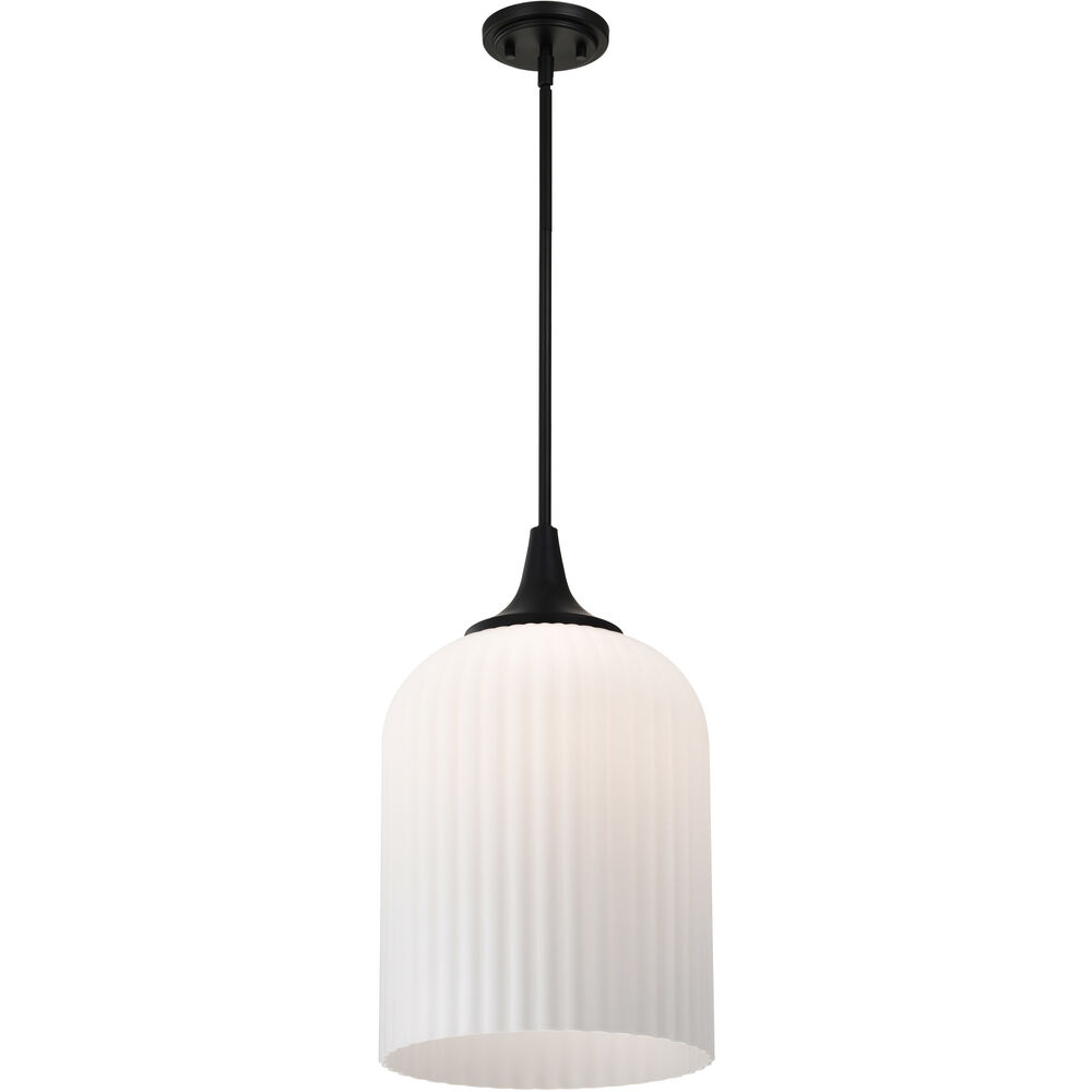 Nuvo Lighting Solara 12 Inch Matte Black Pendant Ceiling Light