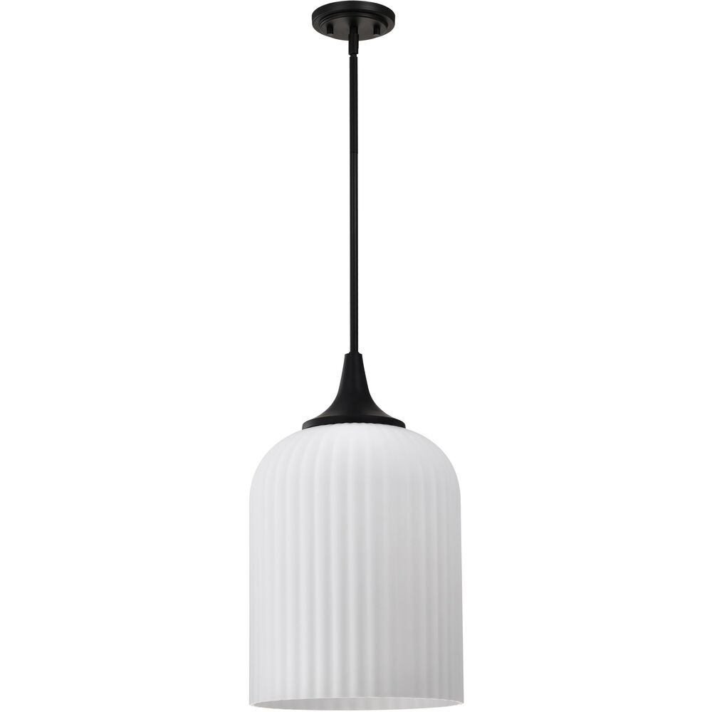Nuvo Lighting Solara 12 Inch Matte Black Pendant Ceiling Light
