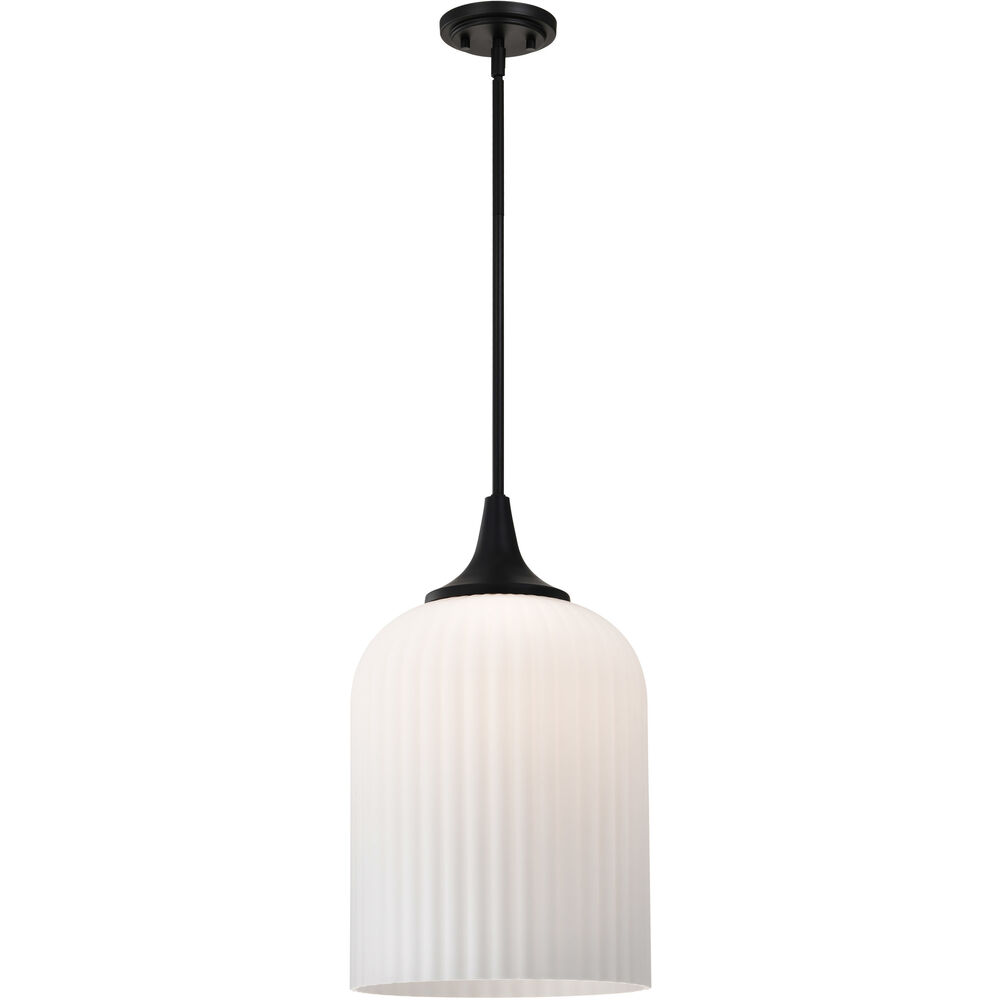 Nuvo Lighting Solara 12 Inch Matte Black Pendant Ceiling Light