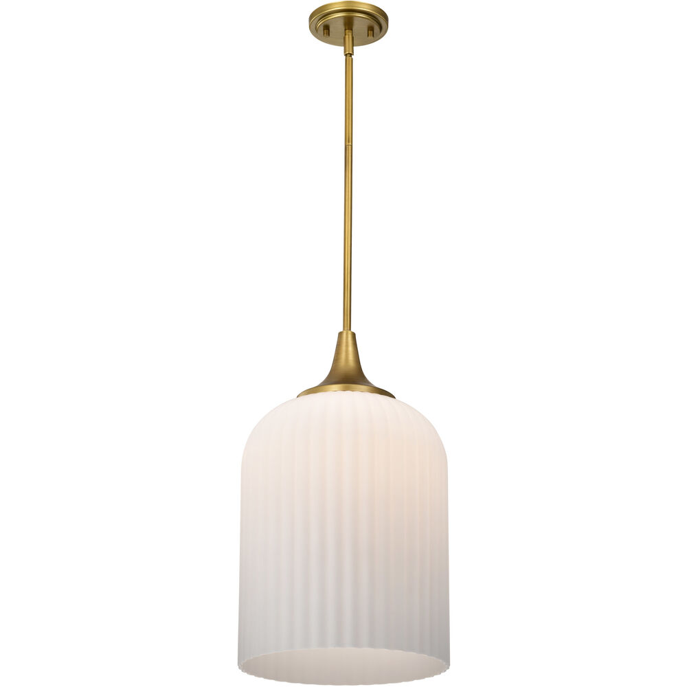Nuvo Lighting Solara 12 Inch Natural Brass Pendant Ceiling Light