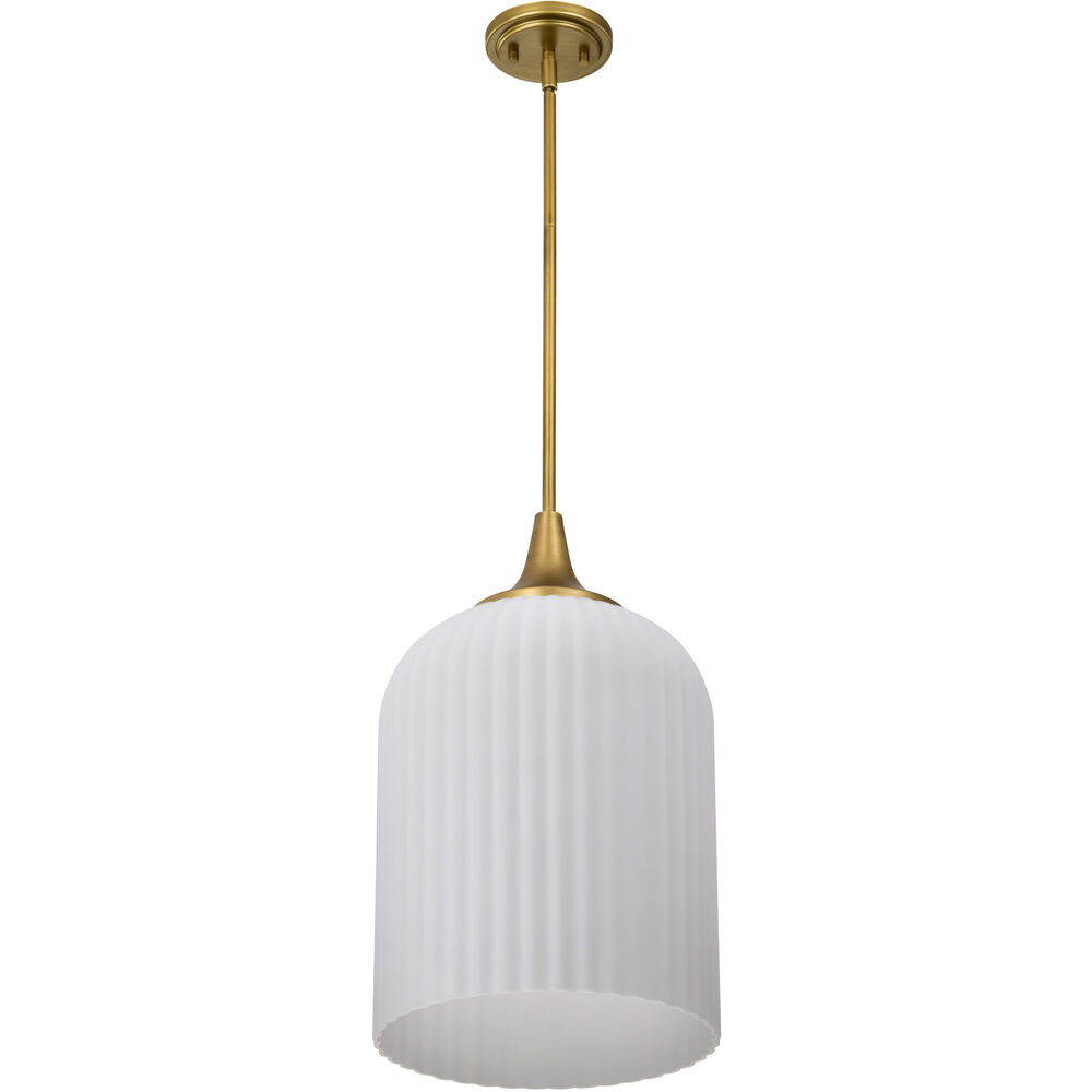 Nuvo Lighting Solara 12 Inch Natural Brass Pendant Ceiling Light